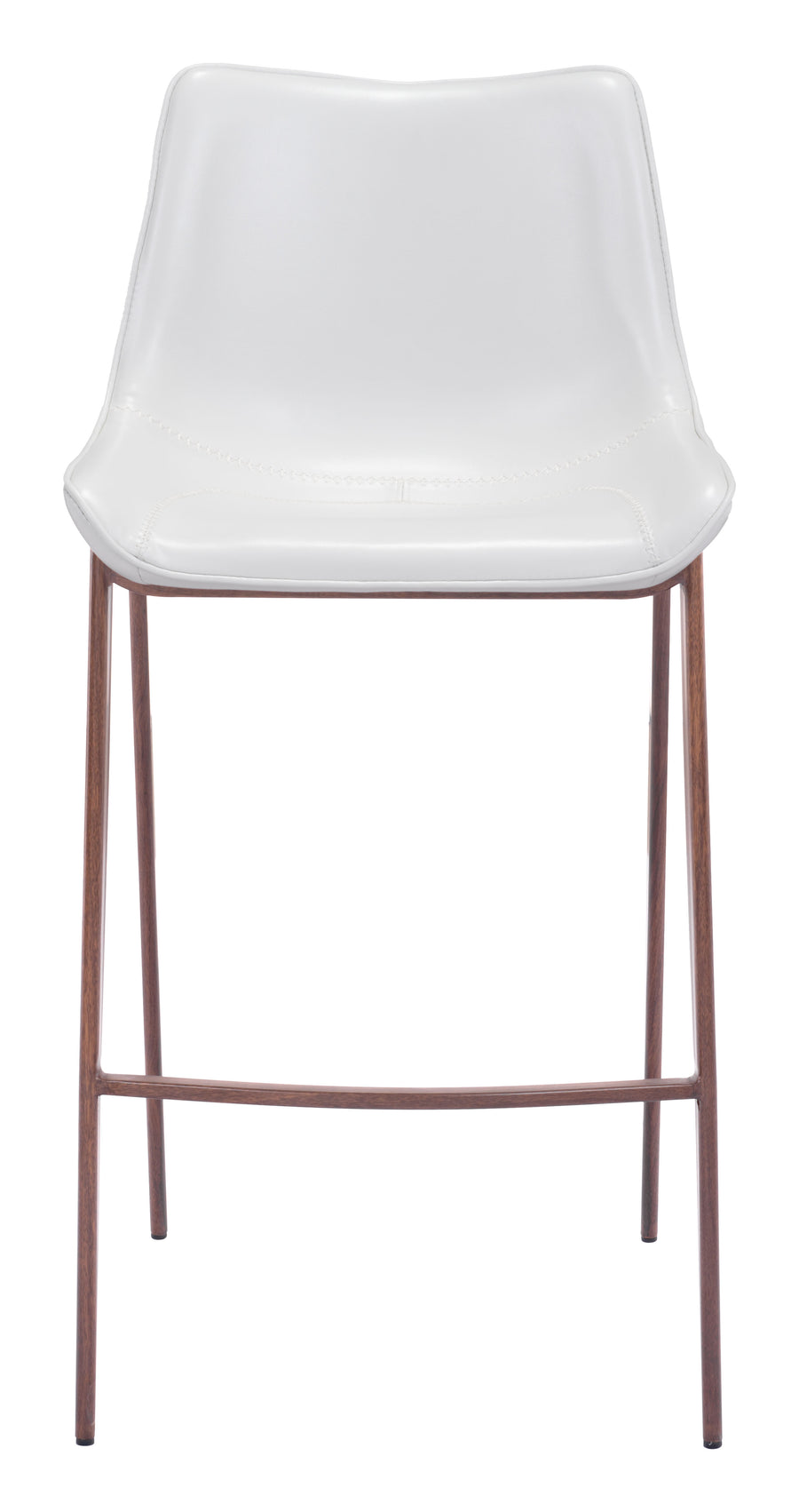 The Magnus Barstool (Set of 2) White & Walnut  Era and Style Inspired Home Decor 1