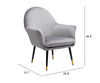 The Alexandria Accent Chair Gray  Era and Style Inspired Home Decor 1