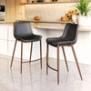 The Magnus Counter Stool (Set of 2) Black & Walnut  Era and Style Inspired Home Decor 1