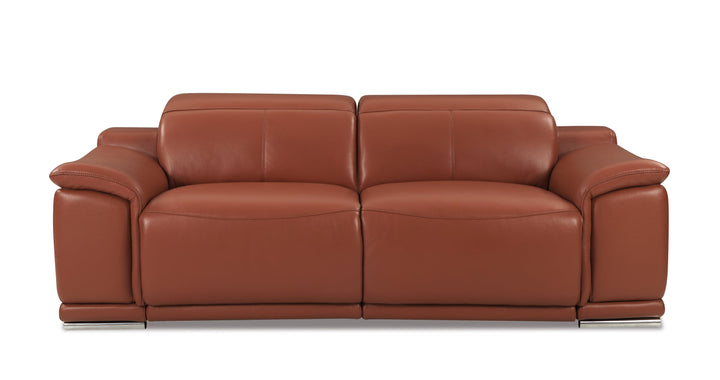 Genuine Italian Leather Power Reclining Sofa