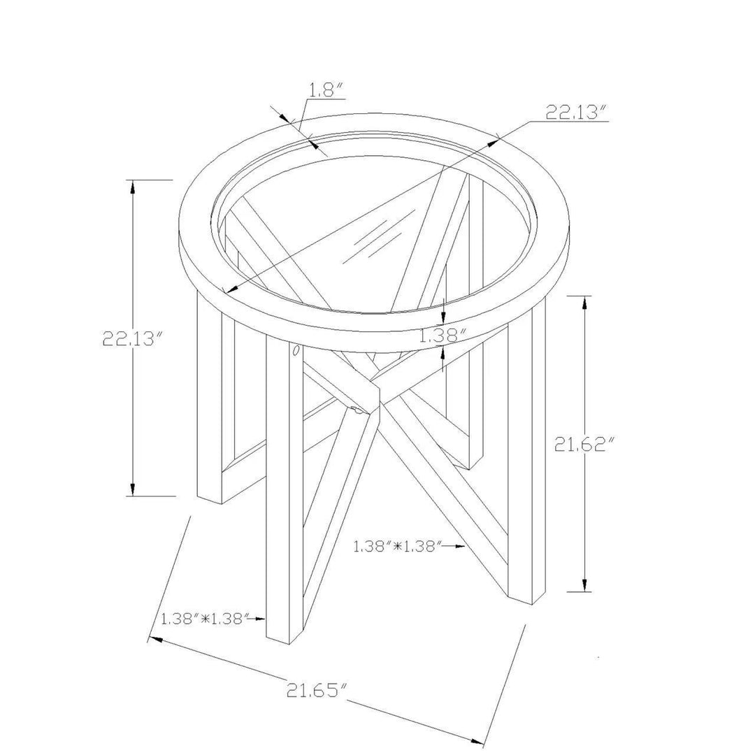 Tempered glass Side Table