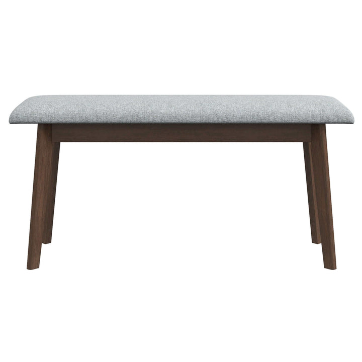 The Carlos Fabric Upholstered Solid Wood Bench 47" Era and Style Inspired Home Décor 1