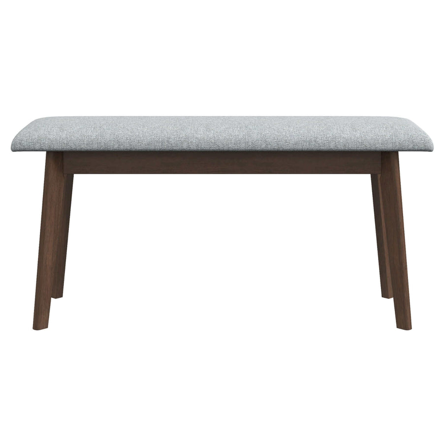 The Carlos Fabric Upholstered Solid Wood Bench 47" Era and Style Inspired Home Décor 1