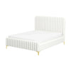 The Valery King Size Cream Boucle Platform Bed Era and Style Inspired Home Décor 3