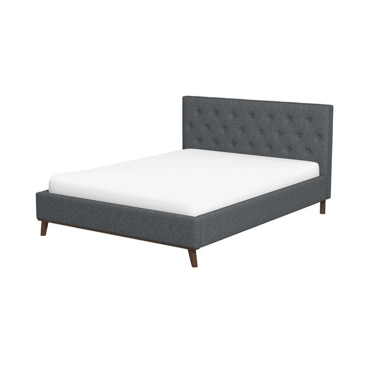 The Graceville Queen Fabric Platform Bed Era and Style Inspired Home Décor 3