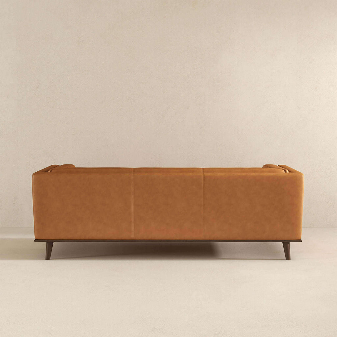 The Cassidy Tan Genuine Leather Couch Era and Style Inspired Home Décor 5