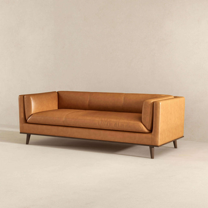 The Cassidy Tan Genuine Leather Couch Era and Style Inspired Home Décor 3