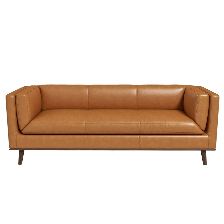 The Cassidy Tan Genuine Leather Couch Era and Style Inspired Home Décor 6