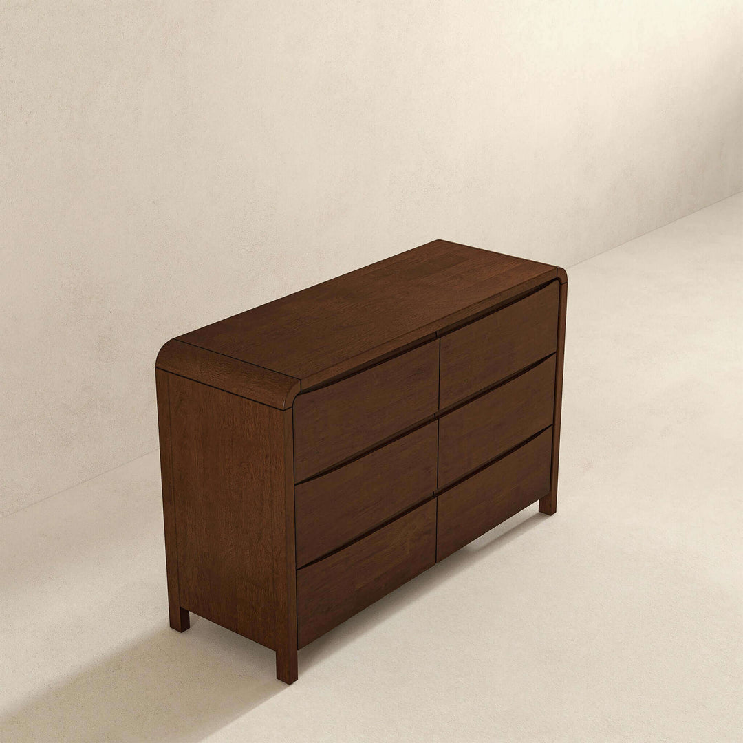 The Lionel Mid Century Modern Solid Wood 6-Drawer Dresser Era and Style Inspired Home Décor 5