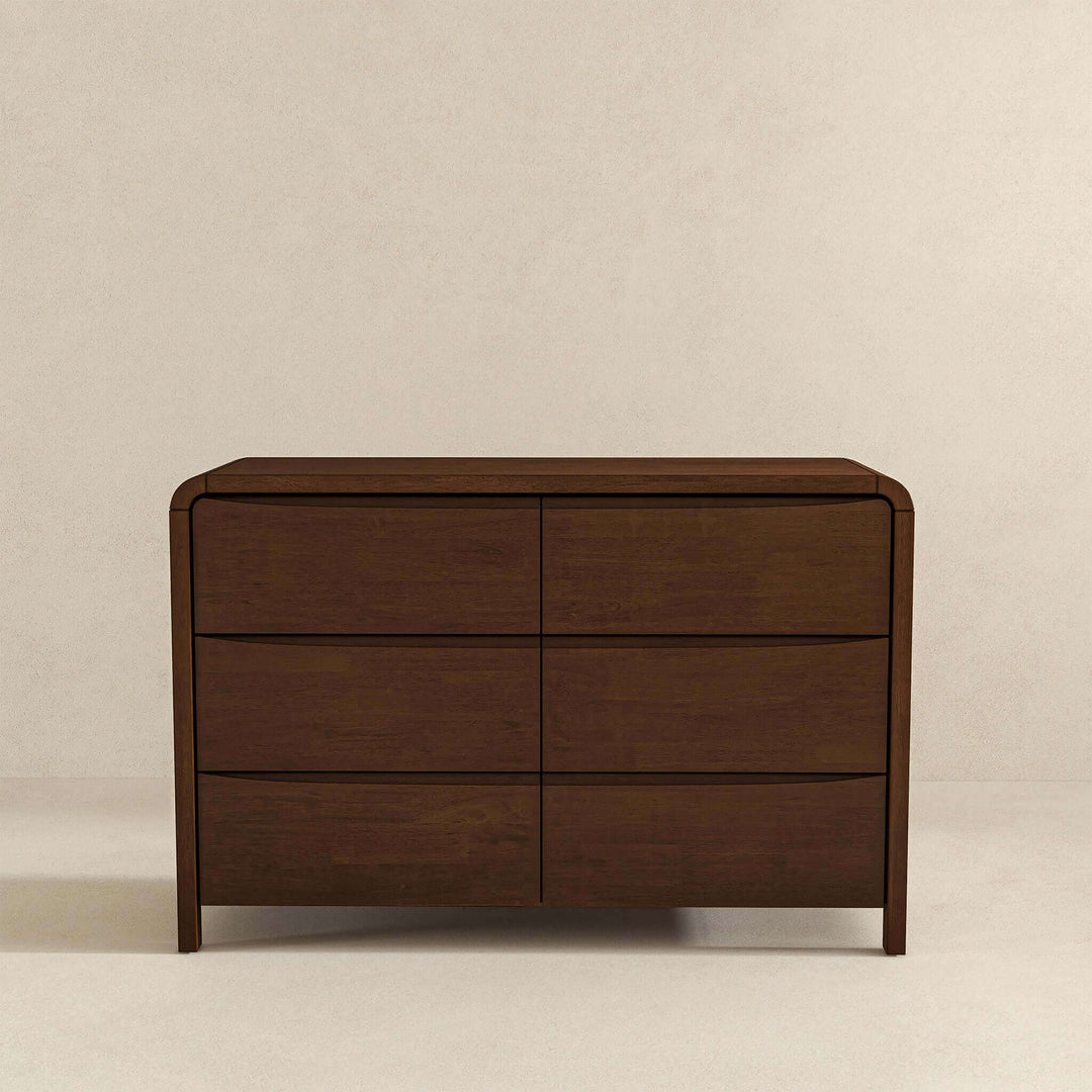 The Lionel Mid Century Modern Solid Wood 6-Drawer Dresser Era and Style Inspired Home Décor 4