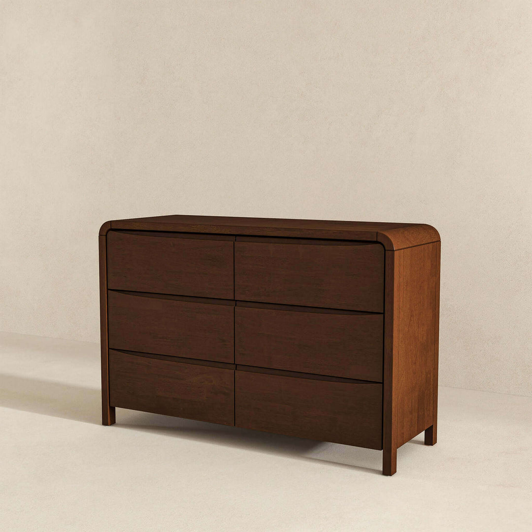 The Lionel Mid Century Modern Solid Wood 6-Drawer Dresser Era and Style Inspired Home Décor 3