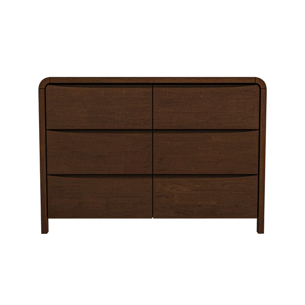 The Lionel Mid Century Modern Solid Wood 6-Drawer Dresser Era and Style Inspired Home Décor 6