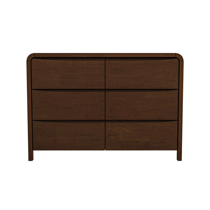 The Lionel Mid Century Modern Solid Wood 6-Drawer Dresser Era and Style Inspired Home Décor 6