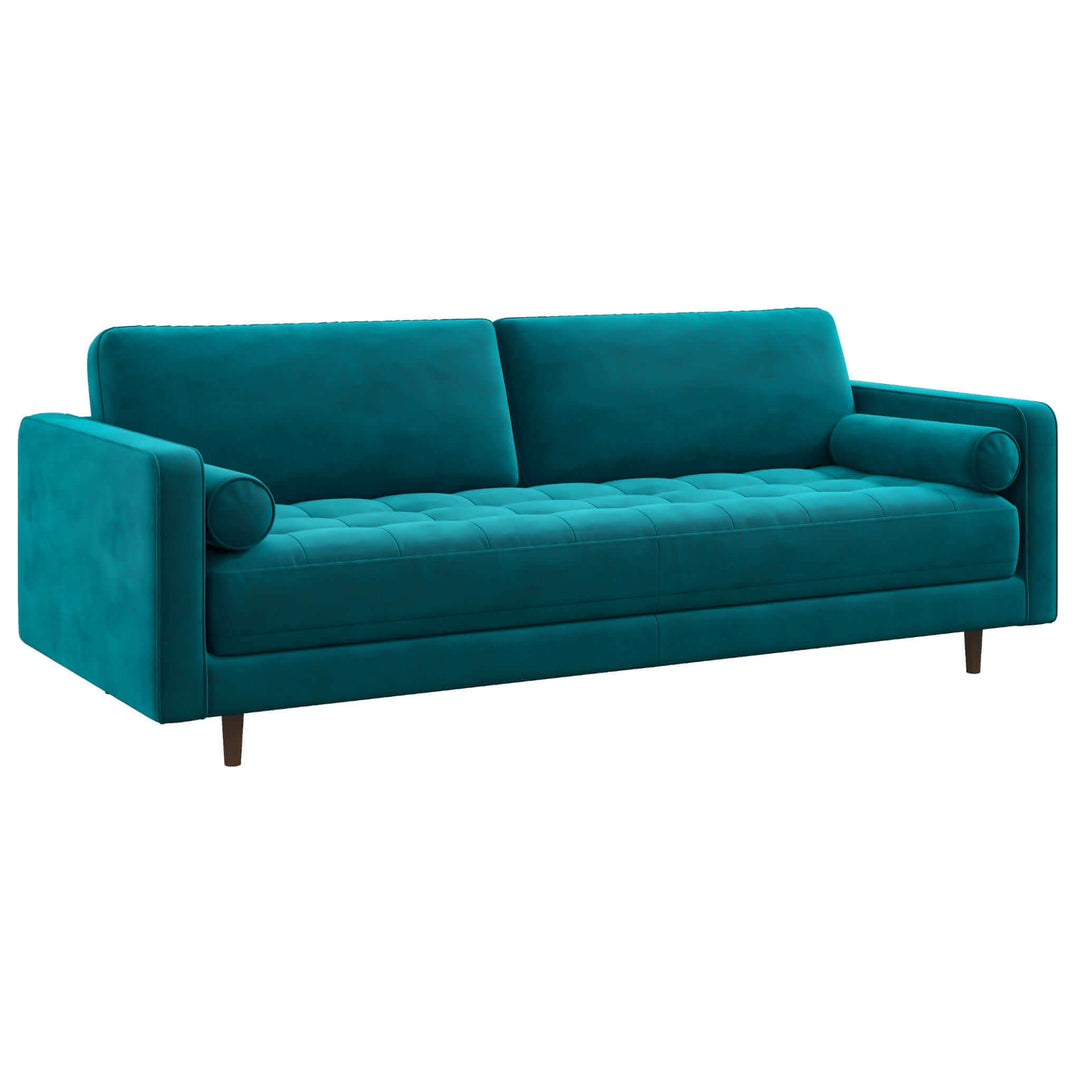 The Anthony Teal Velvet Sofa Era and Style Inspired Home Décor 3