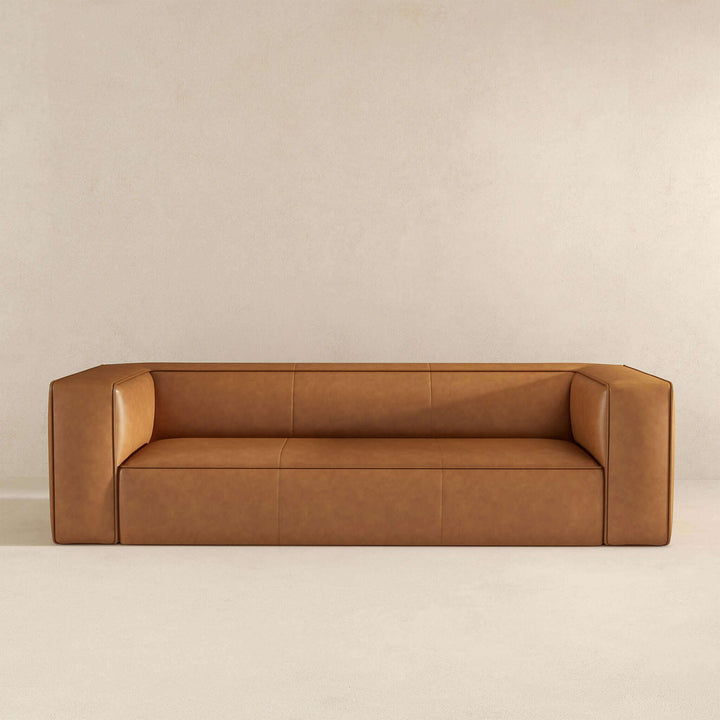 The Colton Tan Leather Sofa Era and Style Inspired Home Décor 3