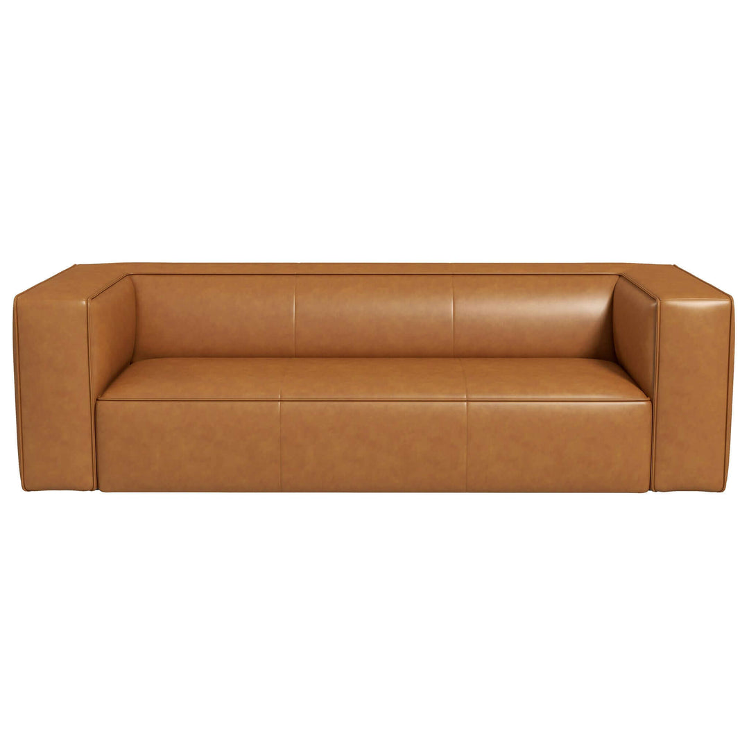 The Colton Tan Leather Sofa Era and Style Inspired Home Décor 1