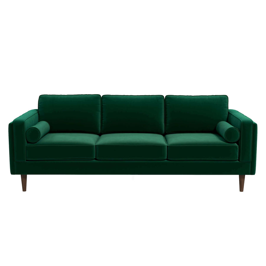 The Amber Mid Century Modern Dark Green Luxury Modern Velvet Sofa Era and Style Inspired Home Décor 6