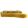 The Elijah Japandi Style Curvy Sectional Sofa 126" Era and Style Inspired Home Décor 1