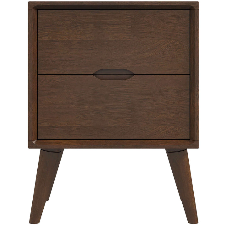 The Alexandra Brown Night Stand With 2 Drawers Era and Style Inspired Home Décor 1