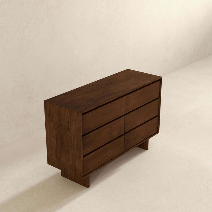 The Dubrovnik Mid Century Modern Walnut Dresser With 6 Drawers Era and Style Inspired Home Décor 7