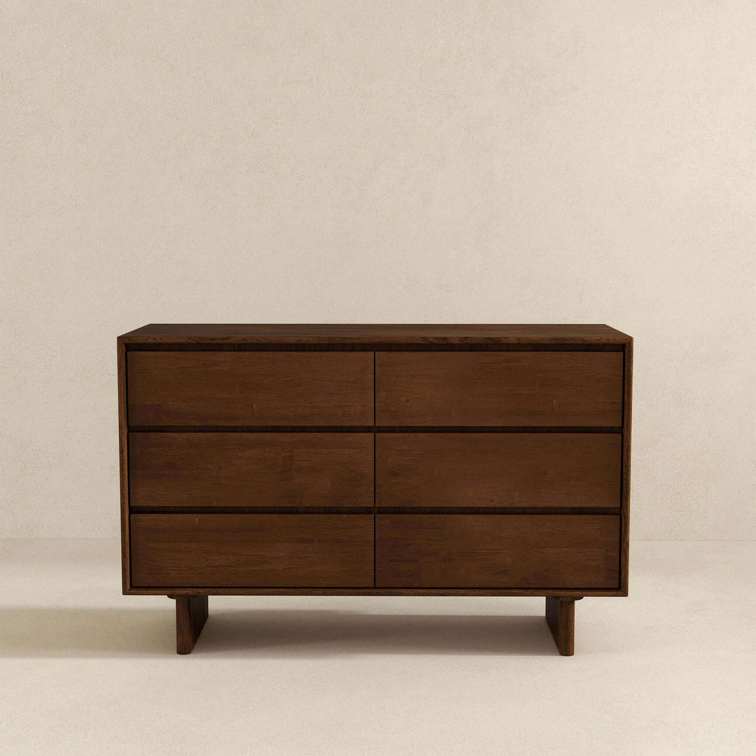 The Dubrovnik Mid Century Modern Walnut Dresser With 6 Drawers Era and Style Inspired Home Décor 5