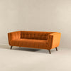 The Addison Large Burnt-Orange Velvet Sofa Era and Style Inspired Home Décor 3