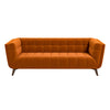 The Addison Large Burnt-Orange Velvet Sofa Era and Style Inspired Home Décor 6