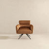 The Camila Tan Leather Lounge Chair Era and Style Inspired Home Décor 8