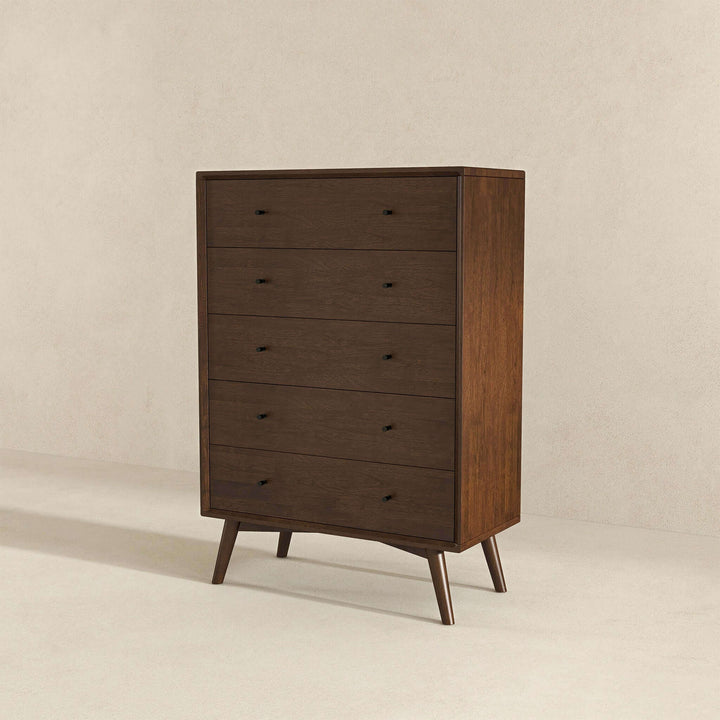 The Caroline Mid Century Modern Solid Wood Dresser 5-Drawer Era and Style Inspired Home Décor 5