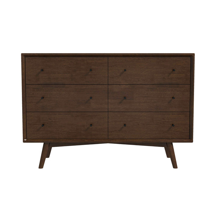 The Mid Century Modern Walnut Dresser 6 Drawer Era and Style Inspired Home Décor 7