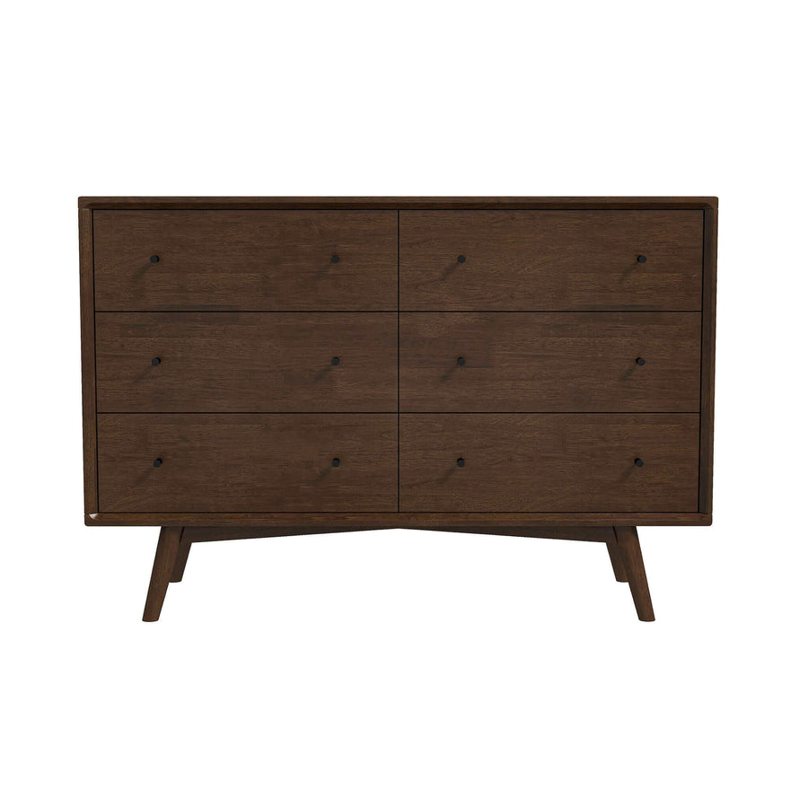 The Mid Century Modern Walnut Dresser 6 Drawer Era and Style Inspired Home Décor 7