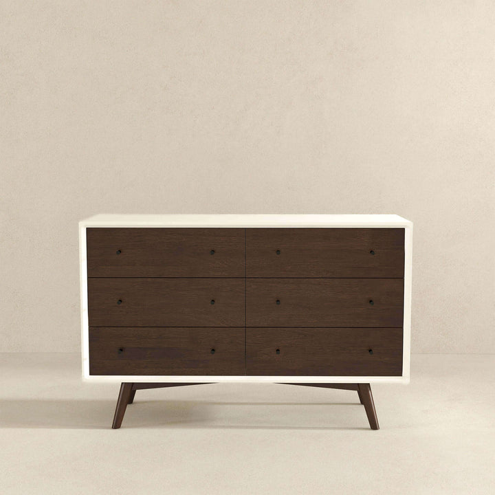 The Mid Century Modern White Dresser 6 Drawer Era and Style Inspired Home Décor 5