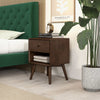 The Caroline Mid Century Modern Style Night Stand 1-Drawer Era and Style Inspired Home Décor 2