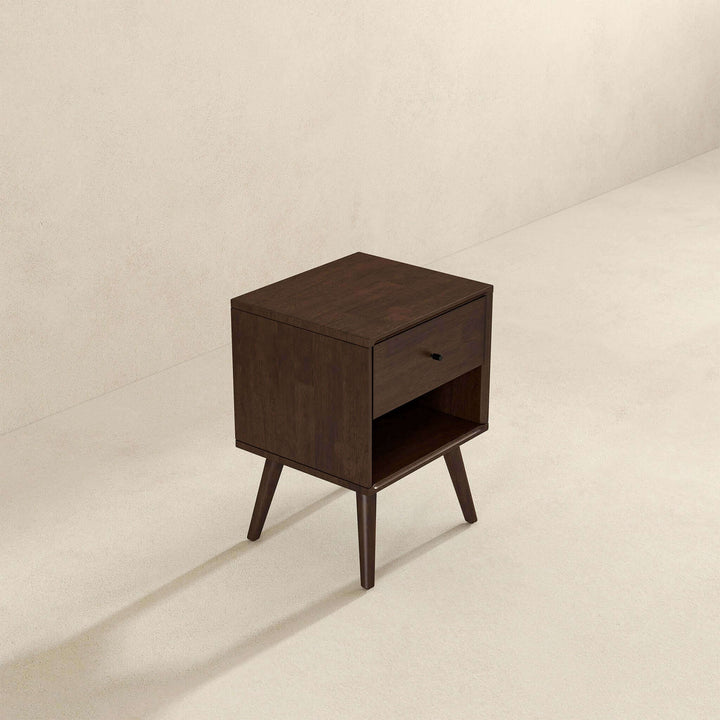 The Caroline Mid Century Modern Style Night Stand 1-Drawer Era and Style Inspired Home Décor 4