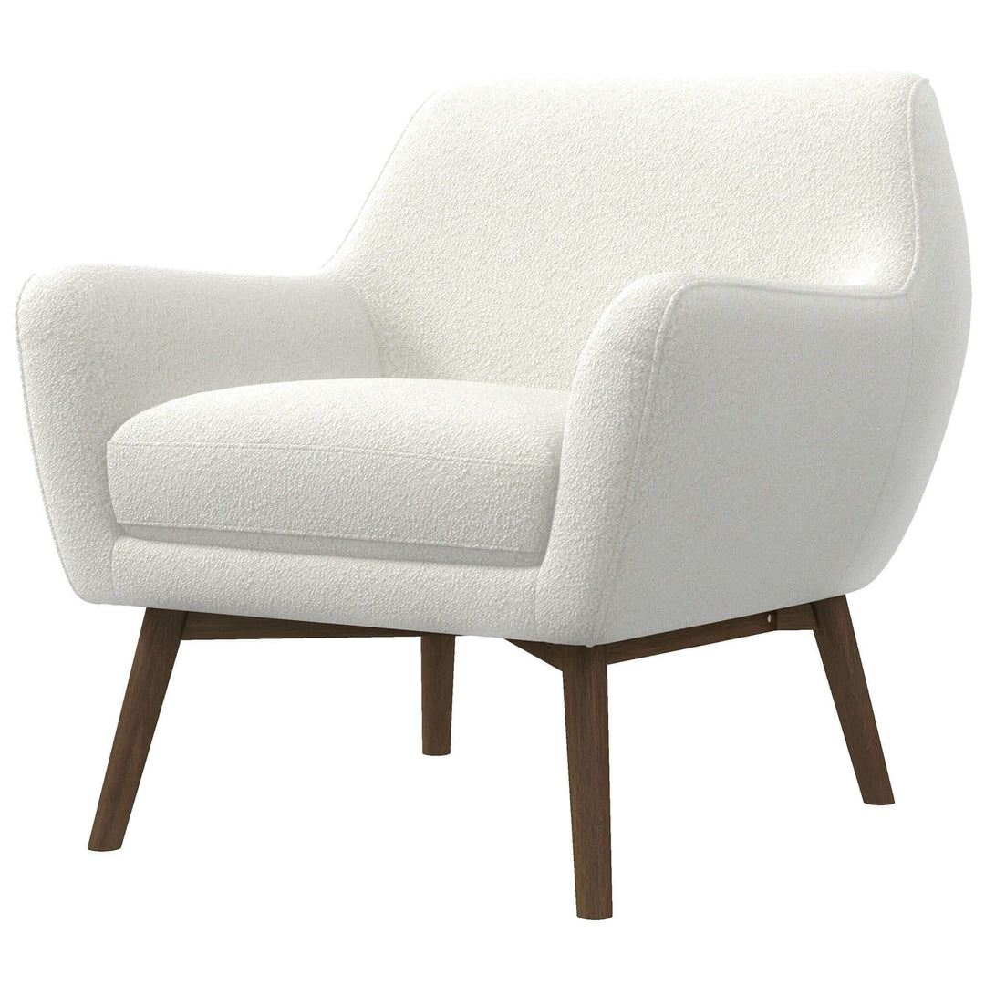 The Panom  White Boucle Lounge Chair Era and Style Inspired Home Décor 3