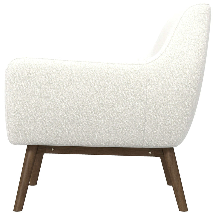 The Panom  White Boucle Lounge Chair Era and Style Inspired Home Décor 4