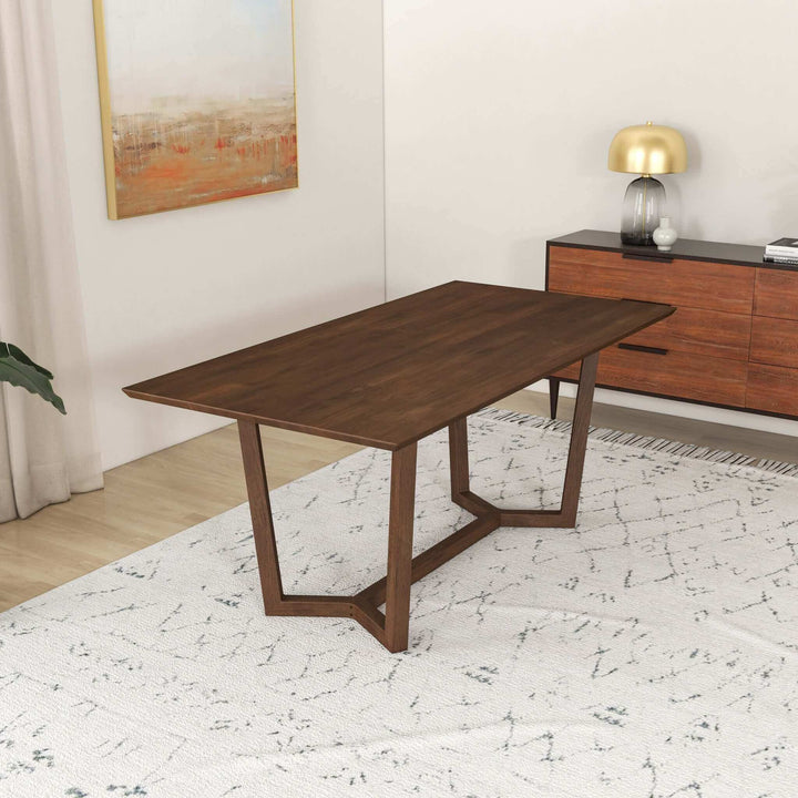 The Marina Solid Wood Dining Table In Brown Era and Style Inspired Home Décor 1