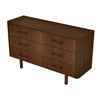 The Logan Mid Century Modern Walnut Dresser With 6 Drawers Era and Style Inspired Home Décor 5