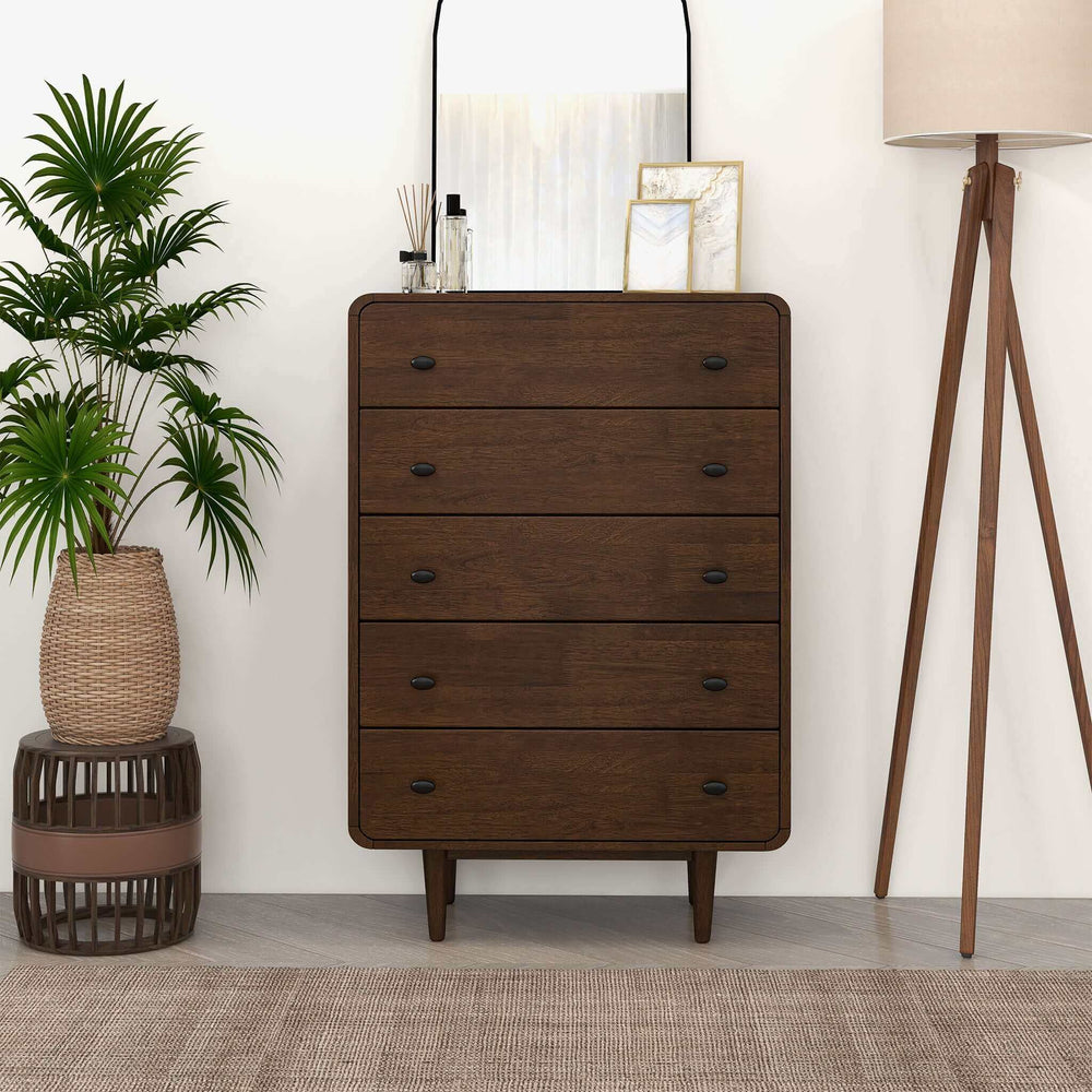 The Alexa Mid Century Modern Dresser 5 Drawer Era and Style Inspired Home Décor 1