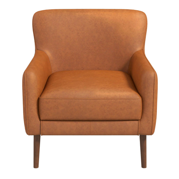 The Claire Genuine Leather Lounge Chair In Tan Era and Style Inspired Home Décor 1