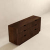 The Lola Mid Century Modern Walnut Dresser With 6 Drawers Era and Style Inspired Home Décor 5