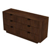 The Lola Mid Century Modern Walnut Dresser With 6 Drawers Era and Style Inspired Home Décor 6