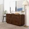 The Lola Mid Century Modern Walnut Dresser With 6 Drawers Era and Style Inspired Home Décor 2