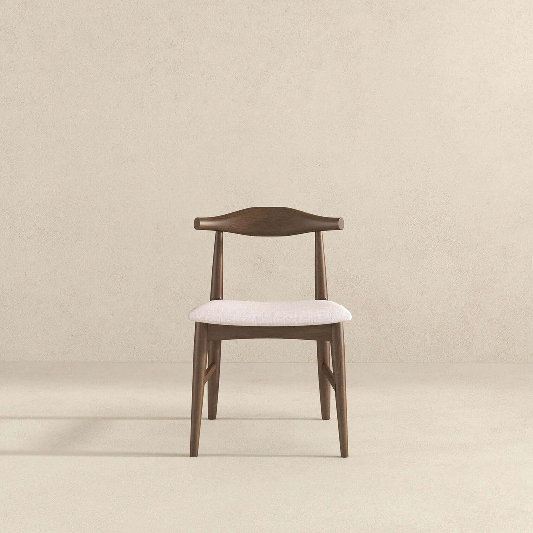 The Damian Solid Wood Beige Dining Chair Era and Style Inspired Home Décor 4