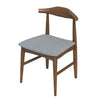 The Damian Mid-Century Solid Wood Grey Dining Chair Era and Style Inspired Home Décor 2