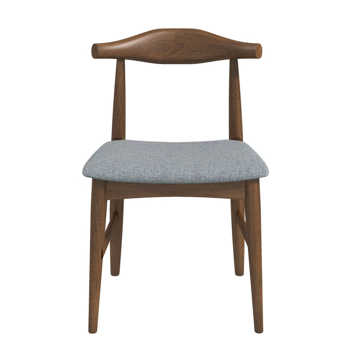 The Damian Mid-Century Solid Wood Grey Dining Chair Era and Style Inspired Home Décor 1