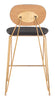 The Georges Counter Stool (Set of 2) Gray & Gold  Era and Style Inspired Home Decor 1