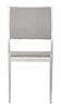 The Metropolitan Armless Dining Chair (Set of 2) Gray & Silver  Era and Style Inspired Home Decor 1