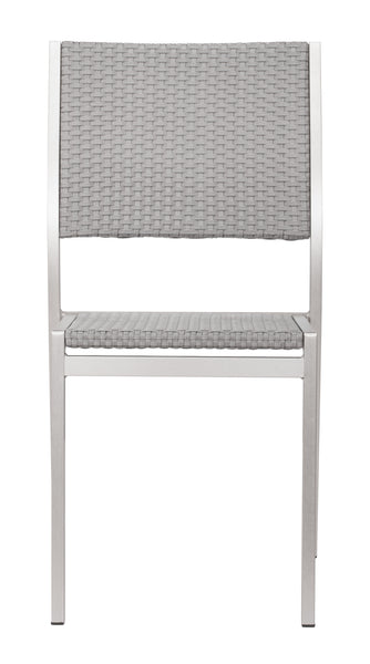 The Metropolitan Armless Dining Chair (Set of 2) Gray & Silver  Era and Style Inspired Home Decor 1