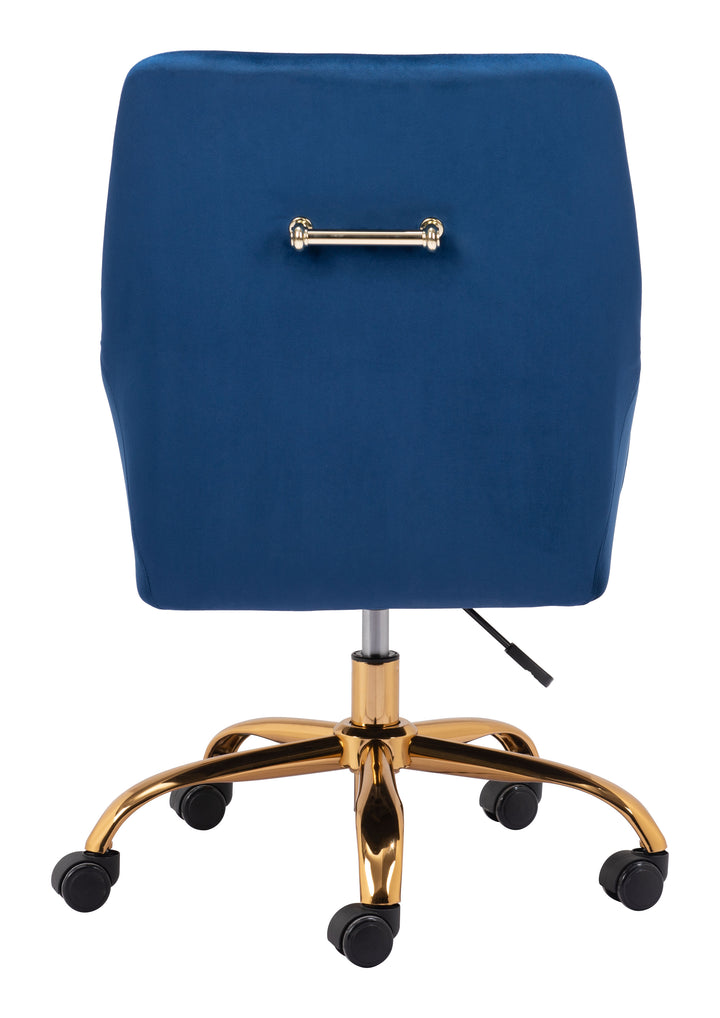 The Madelaine Office Chair Navy Blue & Gold  Era and Style Inspired Home Decor 1